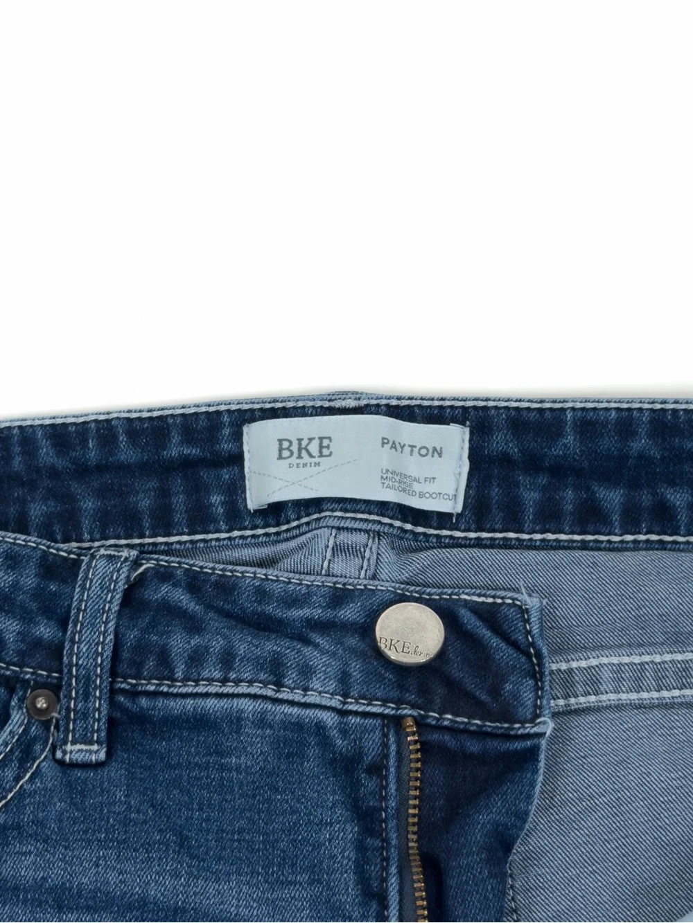 BKE Jeans Payton Mid Rise Bootcut Stretch Womens 30/31.5 (Tag 29/33.5) Dark Wash